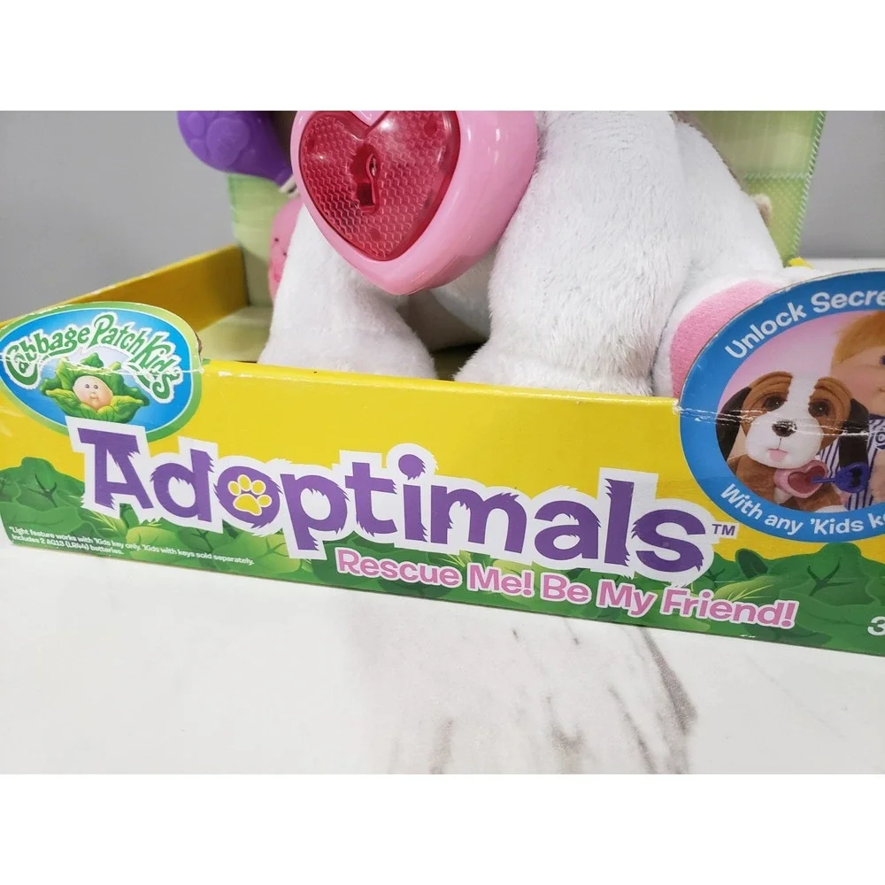 Cabbage Patch Kids Adoptimals Rescue Me Be My Friend Plush Bulldog 2016 WORKS
